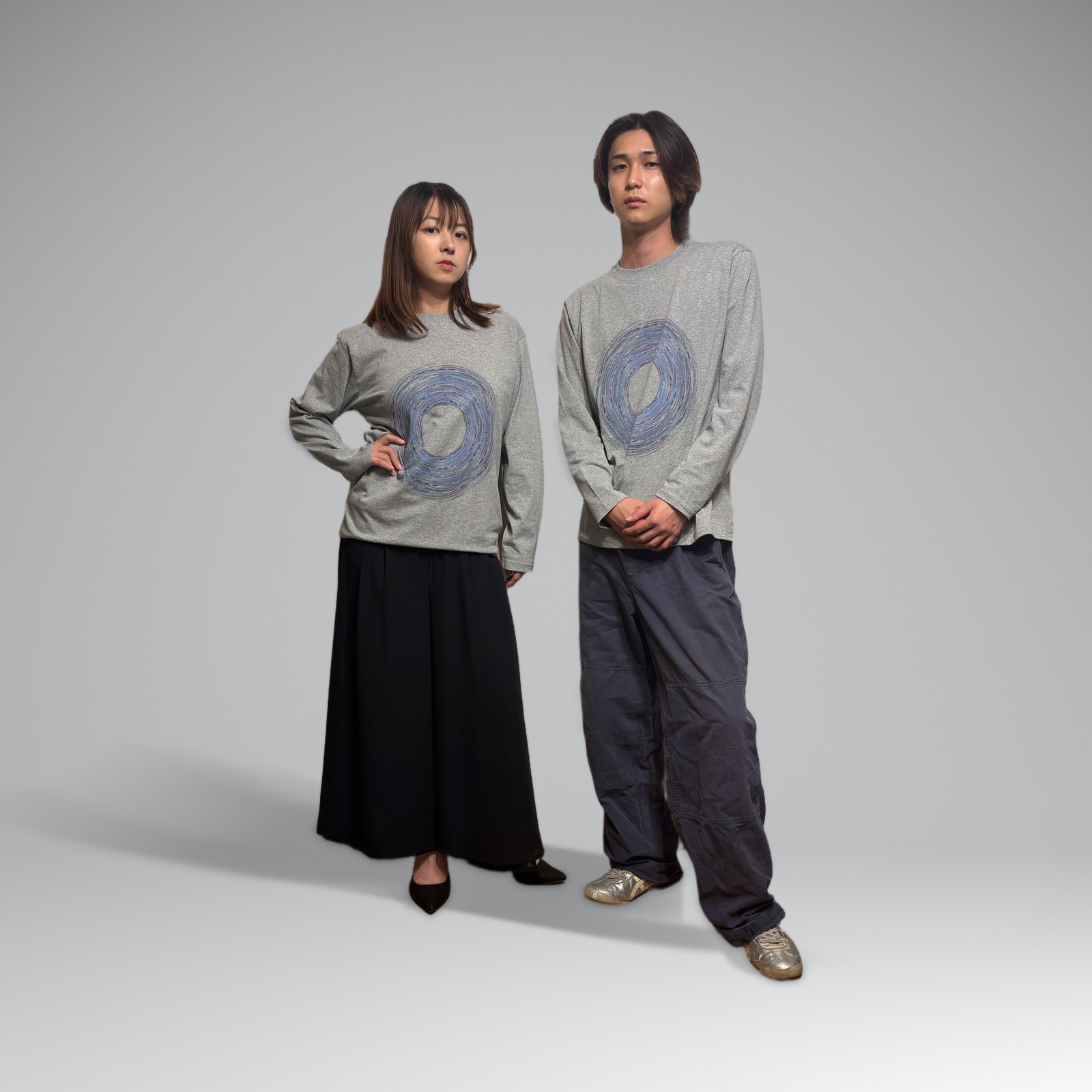 Oval × Aurora long TEE ディテール 1