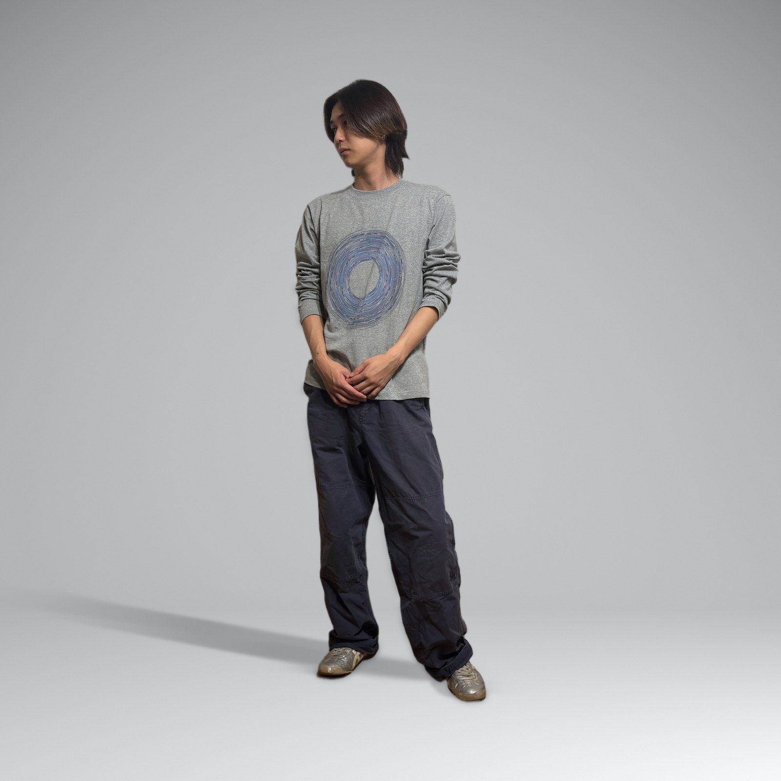 Oval × Aurora long TEE ディテール 2